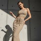 Elegante Asymmetrische Croptop en Hoge Taille Rokset
