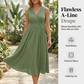 Dames Elegante Mouwloze V-hals Jurk