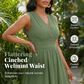 Dames Elegante Mouwloze V-hals Jurk
