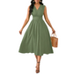 Dames Elegante Mouwloze V-hals Jurk
