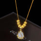Elegant Tulip Pendant Necklace
