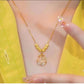 Elegant Tulip Pendant Necklace