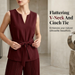 Dames Mouwloze Top & Broek 2-Delig Set