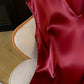 Dames Effen Kleur Zijdezachte V-Hals Top