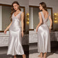 Elegante V-hals Slip Nachthemd
