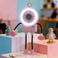 Flexibele robotbureauventilator met LED-verlichting