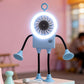 Flexibele robotbureauventilator met LED-verlichting