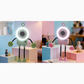 Flexibele robotbureauventilator met LED-verlichting