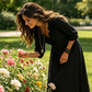Boheemse Ruche V-hals Maxi Jurk