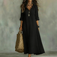 Boheemse Ruche V-hals Maxi Jurk
