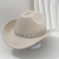 🤠 SCONTO DEL 50%! 💖 Cappello da cowboy da donna con cuore in strass – Elegante fedora in stile jazz francese – Dettagli scintillanti, leggero e regolabile – perfetto per festival, feste o per un look estivo chic 🎶
