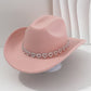 🤠 SCONTO DEL 50%! 💖 Cappello da cowboy da donna con cuore in strass – Elegante fedora in stile jazz francese – Dettagli scintillanti, leggero e regolabile – perfetto per festival, feste o per un look estivo chic 🎶