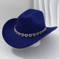 🤠 SCONTO DEL 50%! 💖 Cappello da cowboy da donna con cuore in strass – Elegante fedora in stile jazz francese – Dettagli scintillanti, leggero e regolabile – perfetto per festival, feste o per un look estivo chic 🎶