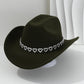 🤠 SCONTO DEL 50%! 💖 Cappello da cowboy da donna con cuore in strass – Elegante fedora in stile jazz francese – Dettagli scintillanti, leggero e regolabile – perfetto per festival, feste o per un look estivo chic 🎶