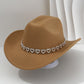 🤠 SCONTO DEL 50%! 💖 Cappello da cowboy da donna con cuore in strass – Elegante fedora in stile jazz francese – Dettagli scintillanti, leggero e regolabile – perfetto per festival, feste o per un look estivo chic 🎶