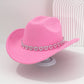 🤠 SCONTO DEL 50%! 💖 Cappello da cowboy da donna con cuore in strass – Elegante fedora in stile jazz francese – Dettagli scintillanti, leggero e regolabile – perfetto per festival, feste o per un look estivo chic 🎶
