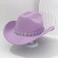 🤠 SCONTO DEL 50%! 💖 Cappello da cowboy da donna con cuore in strass – Elegante fedora in stile jazz francese – Dettagli scintillanti, leggero e regolabile – perfetto per festival, feste o per un look estivo chic 🎶