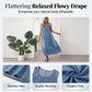 Vestito Maxi in Denim Senza Maniche da Donna con Tasche