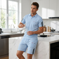 Set Casual da Uomo con Maglietta a Maniche Corte e Pantaloncini