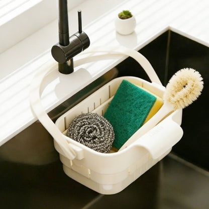 🚰 CESTELLO FILTRANTE PIEGHEVOLE PER LAVANDINO! 🧺 Si aggancia al rubinetto, raccoglie i residui e si ripiega per risparmiare spazio! Perfetto per la cucina! 🌊✨