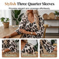 Chic Leopard Print Commuter Blouse