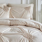 🛏️ ☁️Elegant Pinch Pleat Duvet Cover Set