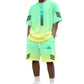 Set Due Pezzi T-Shirt e Pantaloncini Estivi da Uomo