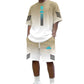 Set Due Pezzi T-Shirt e Pantaloncini Estivi da Uomo