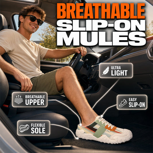 Men's Breathable Slip-On Mules
