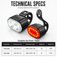 ⏳Limited-time 50% off⏰USB Rechargeable Bike Light Set🚲🔦