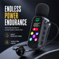 Bluetooth Karaoke Headset with Secure Collar Spring Clip