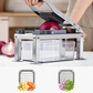 Multifunctional 9-Blade Food Chopper with Storage Container