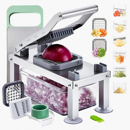 Multifunctional 9-Blade Food Chopper with Storage Container
