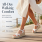 Women's Platform Wedge Sandals Straw Woven Ankle Strap Open Toe Shoes