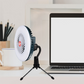 🏕️✨Portable Fan Light with 3 Speeds & LED Lantern